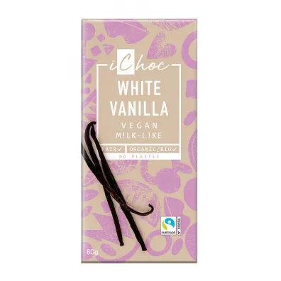 Ichoc Czekolada biaa z wanili 80 g Bio