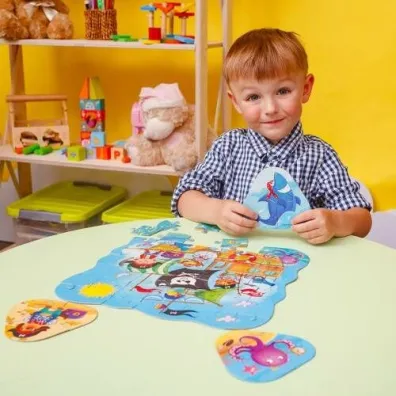 Puzzle w saszetce 49 el. Piraci + mini gra Roter Kafer
