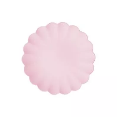 Talerzyki plastikowe rowe 22x22cm 4szt