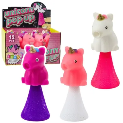 Skacz�cy jednoro�ec na spr�ynie Pop Up 10cm MIX