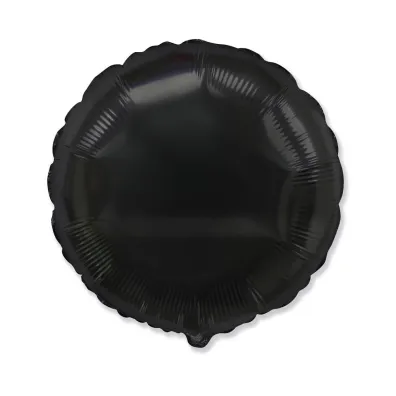 Balon foliowy Okr�g�y czarny 45cm
