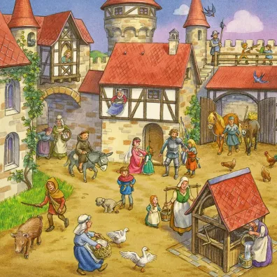 Puzzle 3x49 el. Rycerze Ravensburger