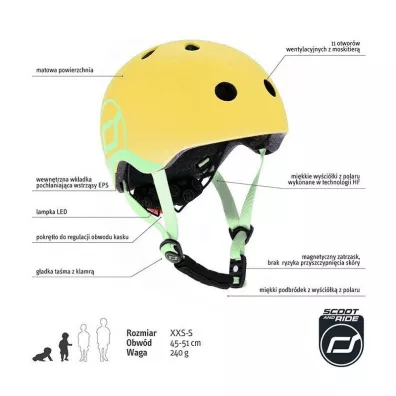 Kask XXS-S dla dzieci 1-5 lat Lemon Scootandride