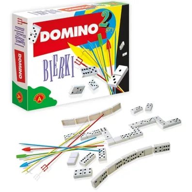 Gry 2w1 Domino, bierki Alexander
