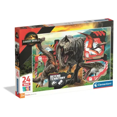 Puzzle 24el Maxi Jurassic CLEMENTONI 24835 CLM