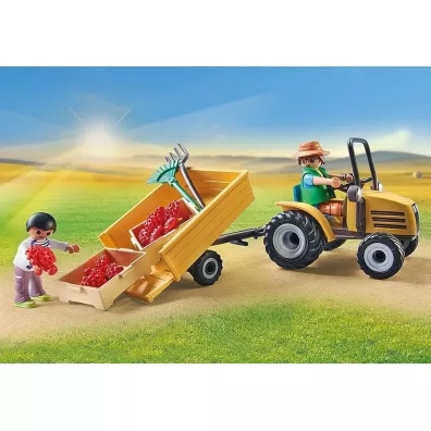 Country Traktor z przyczep� i zbiornikiem na wod� 71442