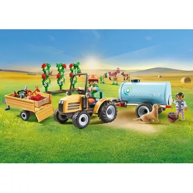 Country Traktor z przyczep� i zbiornikiem na wod� 71442