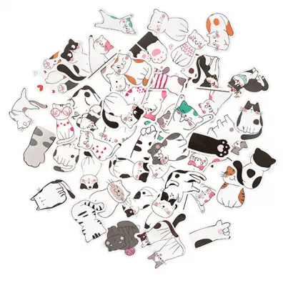 Dalprint Naklejki winylowe koty 4-5cm 50 szt