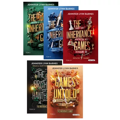 Pakiet The Inheritance Games. Tomy 1-5: The Inheritance Games, Dziedzictwo Hawthorne'�w, Ostatni gambit, Bracia Hawthorne'owie, Games Untold. Mi�o�� to w�adza - Jennifer Lynn Barnes