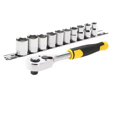 Stanley Black+Decker Zestaw kluczy 11el. 3/8" +grzechotka 72t