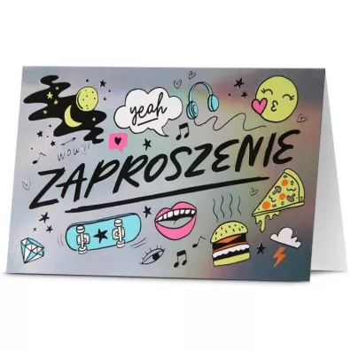 Pan Dragon Zaproszenie Uniwersalne 5 szt.