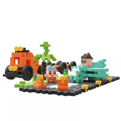 Mini Waffle City Klocki konstrukcyjne Mini Waffle 148 element�w City Pokaz Lotniczy MARIOINEX 904237