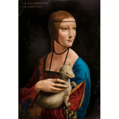 Puzzle 1000 el. Lady with the Ermine, Leonardo da Vinci Castorland