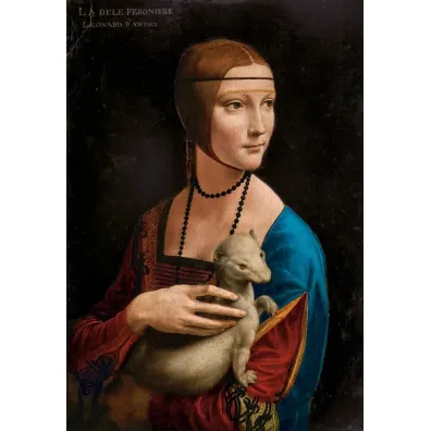 Puzzle 1000 el. Lady with the Ermine, Leonardo da Vinci Castorland