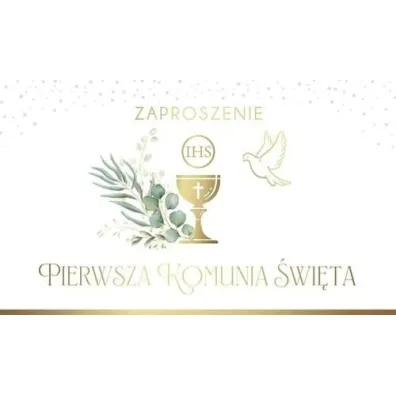 Armin Style ZAPROSZENIE KOMUNIA 160X95 AS ZP-85 OP10SZT FOL