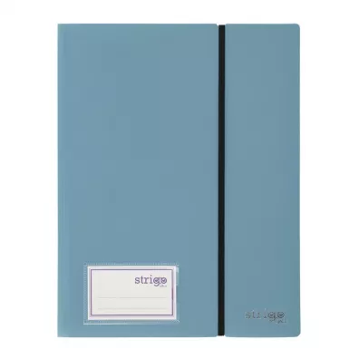 Album ofertowy A4 30kosz. z gumk� szaronieb STRIGO
