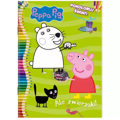 Ale zwierzaki! �winka Peppa. Cz�� 4. Pokoloruj �wiat