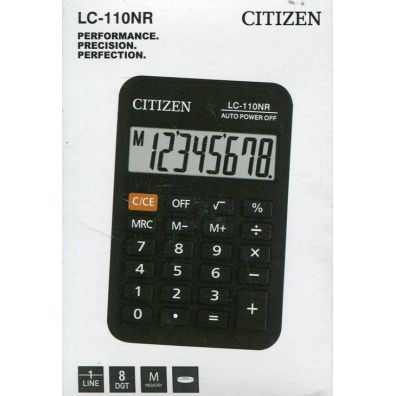 Citizen Kalkulator kieszonkowy LC110NR 8-cyfrowy 8,8 x 5,8 cm