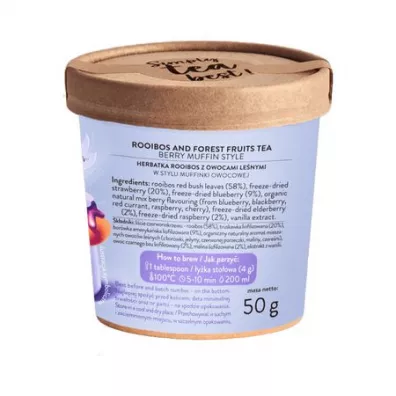 Brown House & Tea Berry Muffin - Herbata rooibos sypana 50 g