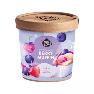 Brown House & Tea Berry Muffin - Herbata rooibos sypana 50 g