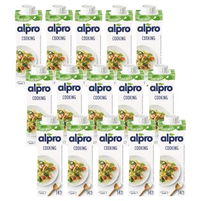 Alpro Cooking - Produkt sojowy do cel�w kulinarnych Zestaw 15 x 250 ml
