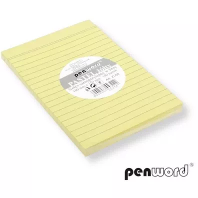 Penword Notes samoprzylepny w lini� pastel 100x150mm 100 kartek