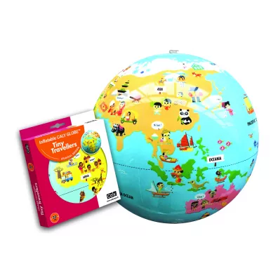 Caly Dmuchany globus pi�ka - Mali Podr�nicy, pi�ka 30cm