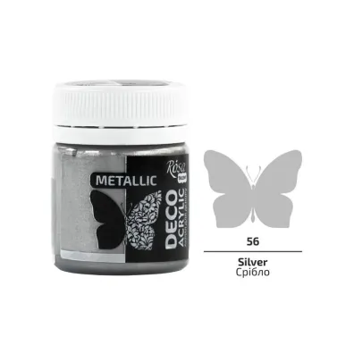 Rosa Farba akrylowa metaliczna silver 56 20ml