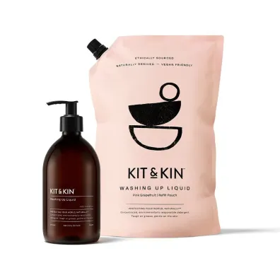 Kit and Kin Naturalny P�yn do mycia naczy�, o zapachu grejpfruta 1 l