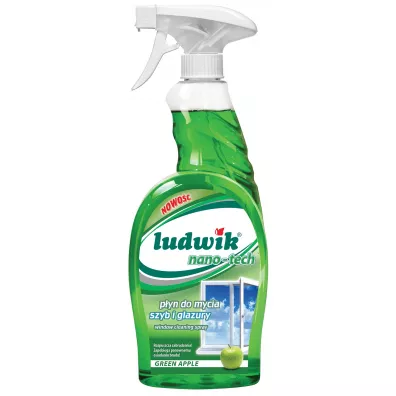 Ludwik Pyn do mycia szyb i glazury nano-tech Green Apple 750 ml