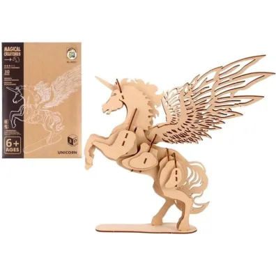 Puzzle drewniane 3D mityczne jednoro�ec Pro Kids
