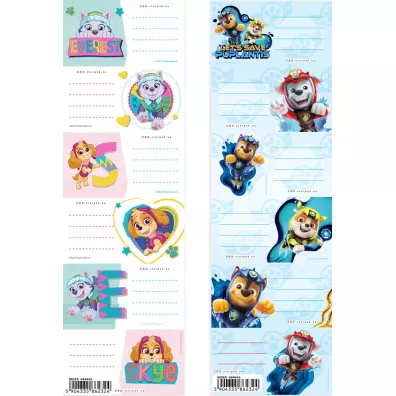Starpak Naklejki na zeszyt Paw Patrol