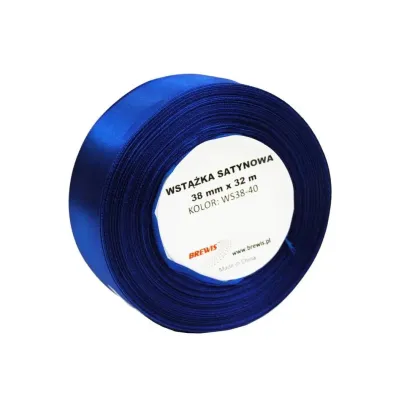 Brewis Wst��ka satynowa niebieska 38mm x 32m