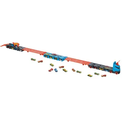 Hot Wheels. City Wy�cigowy transporter 2w1 GVG37 Mattel