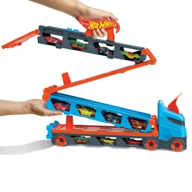Hot Wheels. City Wy�cigowy transporter 2w1 GVG37 Mattel