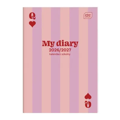 Interdruk Kalendarz szkolny 2026/27 B6 Pink Card