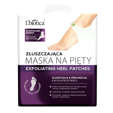 LBiotica Z�uszczaj�ca maska na pi�ty 2 szt.