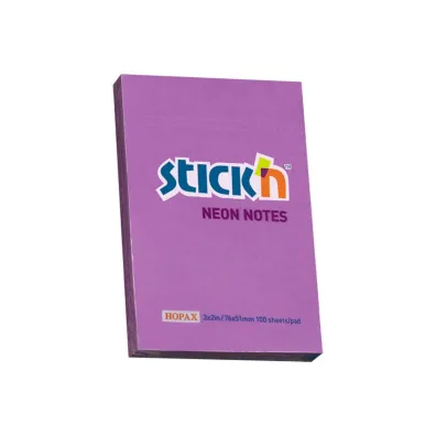 Stickn Notes samoprzylepny neon 76x51 mm fioletowy
