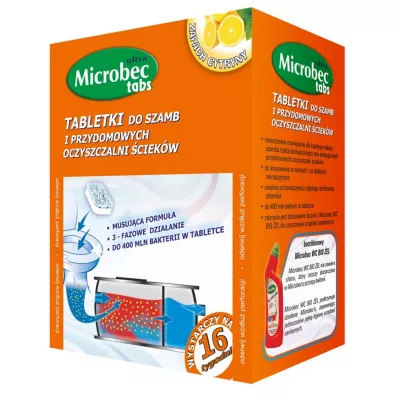 Microbec Tabletki do szamba o zapachu cytrynowym