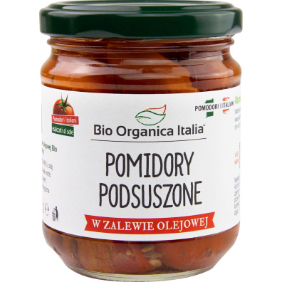 Biorganica Nuova Pomidory podsuszone w zalewie olejowej (słoik) 190 g Bio