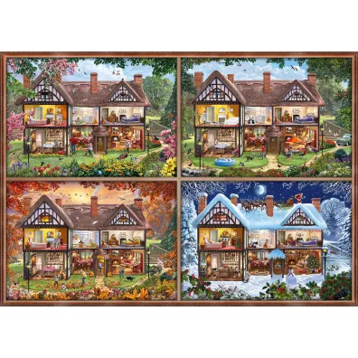 Puzzle 2000 el. Dom na cztery pory roku Schmidt