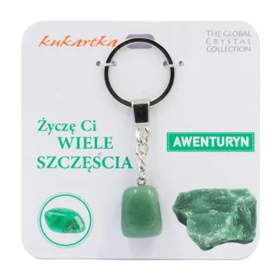 Kukartka Brelok Wiele szcz�cia awenturyn