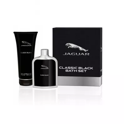 Jaguar Classic Black zestaw dla m�czyzn woda toaletowa spray + �el pod prysznic 100 ml + 200 ml