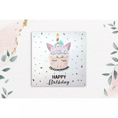 Henry Karnet kwadratowy Tort Unicorn