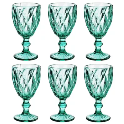Mondex Komplet kieliszkw Elise Turkus 6 x 300 ml