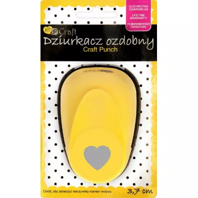 Dalprint Dziurkacz ozdobny serce falbanka 3,7 cm