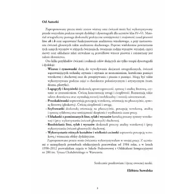 �wiczenia w terapii dysleksji i dysortografii dla uczni�w klas IV–VI. CH – H