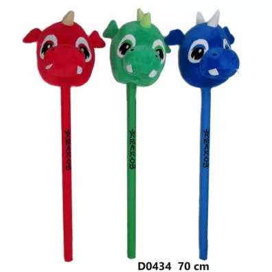 Dino na kiju z napisem  KRAK�W  70cm SUN-DAY D0434