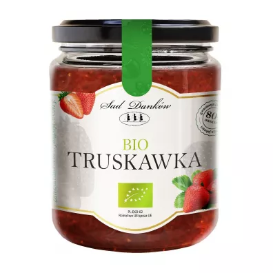 Sad Dankw Dem truskawkowy bez dodatku cukru 260 g Bio