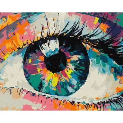 Ideyka Malowanie po numerach - T�czowy pogl�d 40x50cm